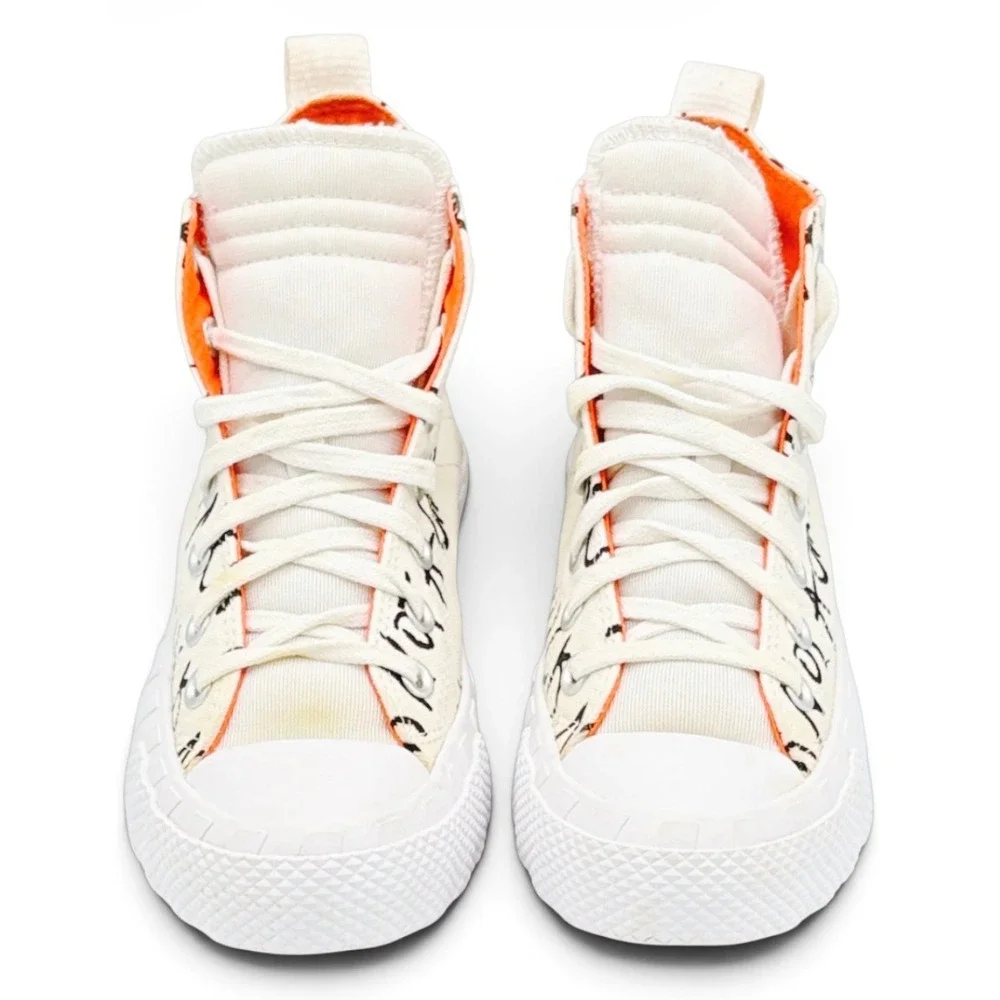 Converse UNT1TL3D Hi GS Not A Chuck Kids US 5 Egret White High Top Shoes 266515C
